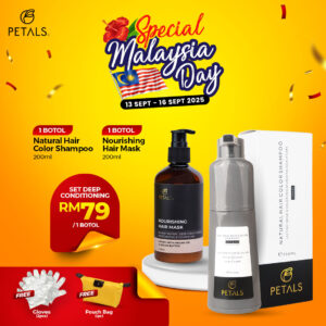(SPECIAL MALAYSIA DAY) Set Deep Conditioning – 1 bottle Hair Color Shampoo + 1 Hair Mask 200ml