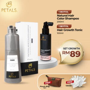 (NEW) SET GROWTH – 1 bottle Hair Color Shampoo 200ml + 1 Hair Tonic 100ml