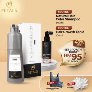 (NEW) SET GROWTH – 1 bottle Hair Color Shampoo 200ml + 1 Hair Tonic