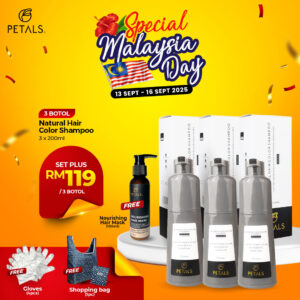 (SPECIAL MALAYSIA DAY) Set Plus – 3 bottle Hair Color Shampoo