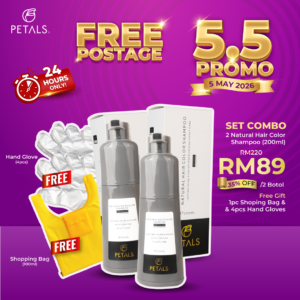 (NEW) SET COMBO – 2 bottle Hair Color Shampoo 200ml