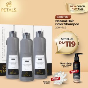 (NEW) SET PLUS – 3 bottle Hair Color Shampoo 200ml