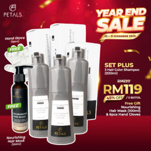 (YEAR END SALE) Set Plus – 3 bottle Hair Color Shampoo