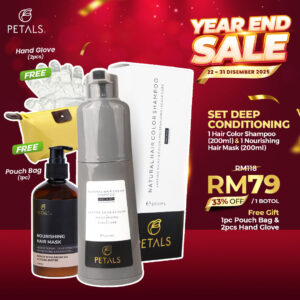 (YEAR END SALE) Set Deep Conditioning – 1 bottle Hair Color Shampoo + 1 Hair Mask 200ml
