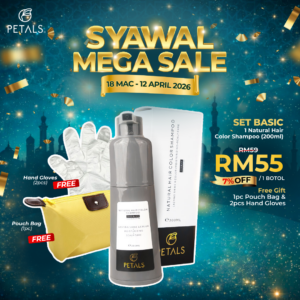 (SYAWAL MEGA SALE) Set Basic – 1 bottle Hair Color Shampoo